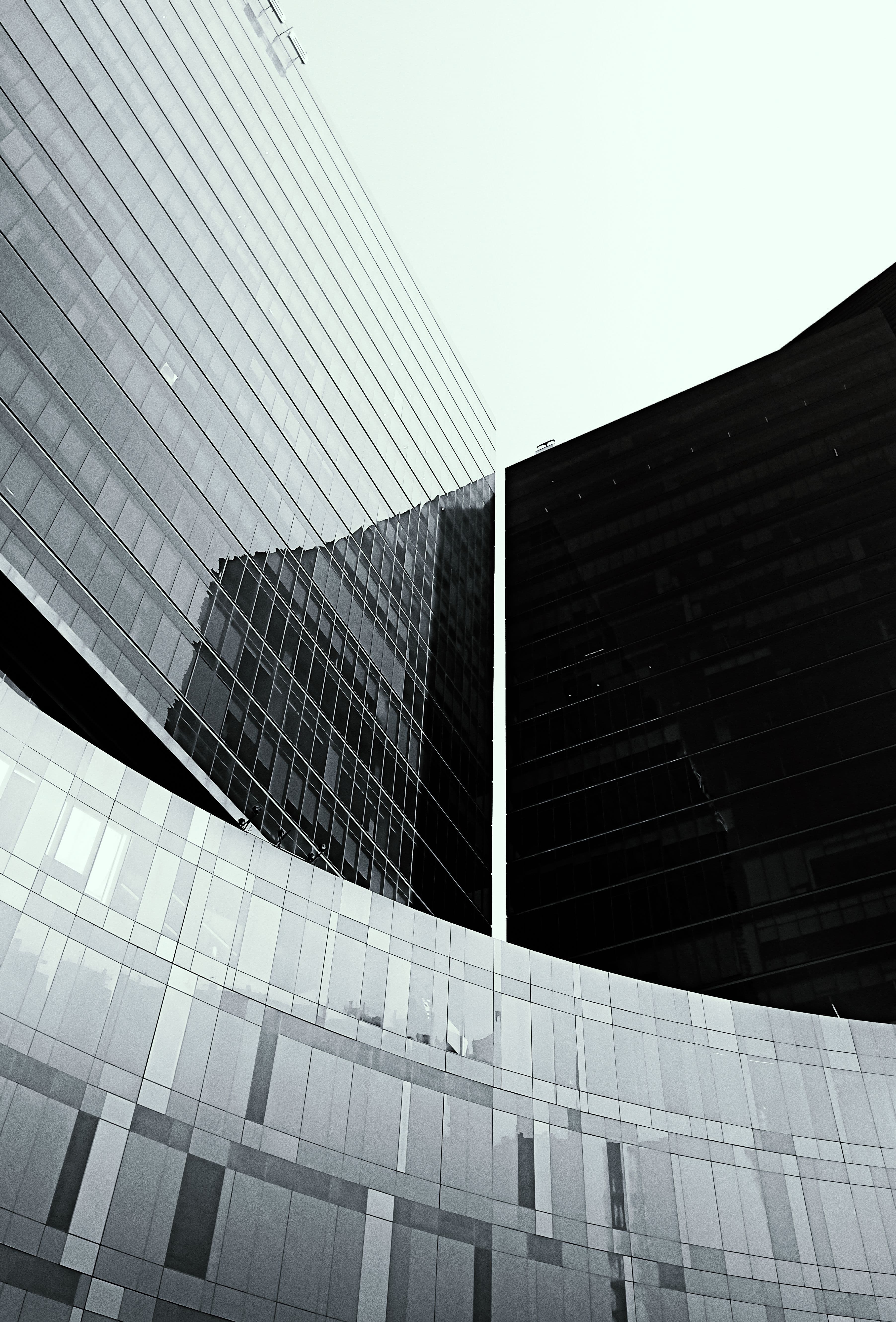Tower facade reflections