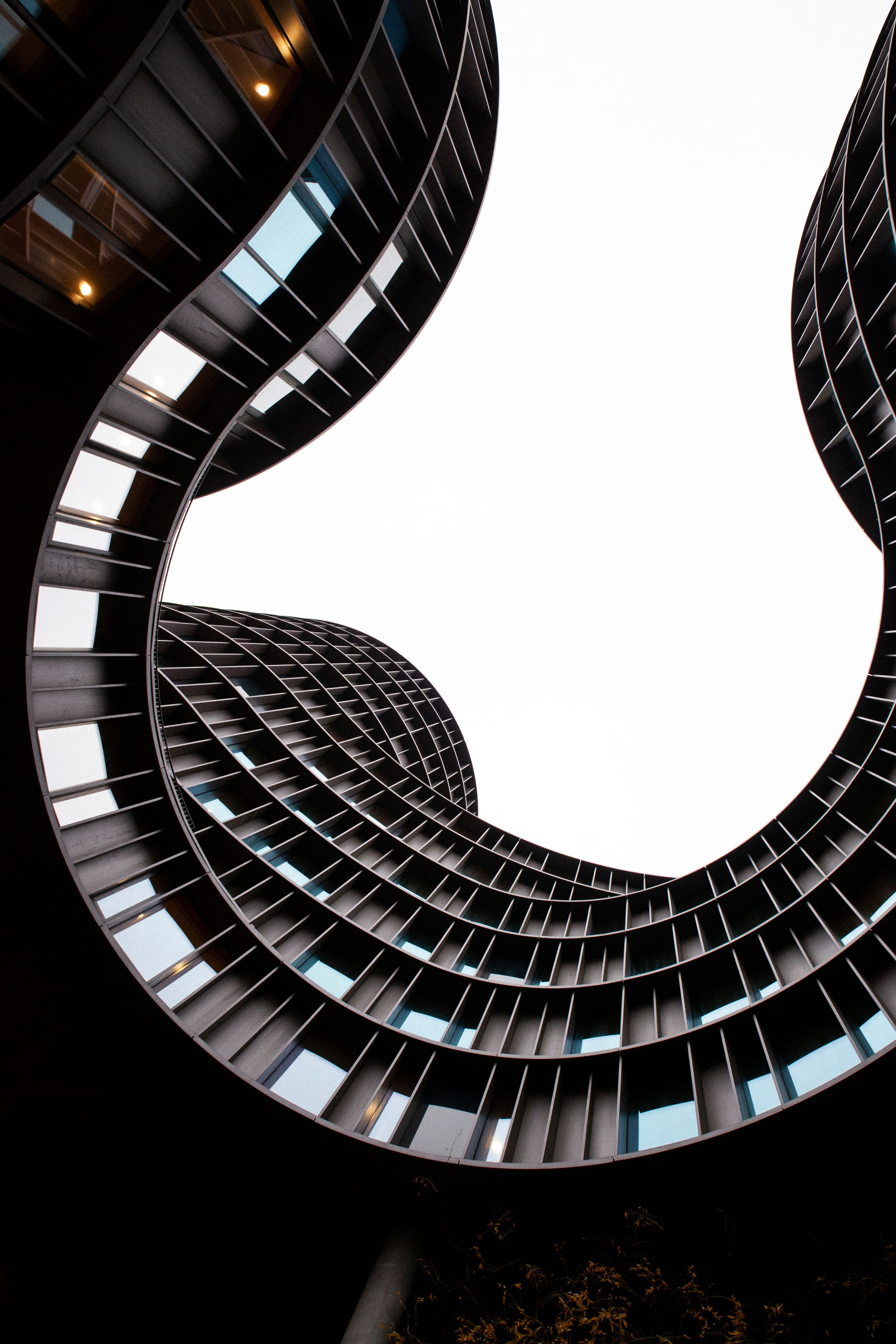 Spiral balcony tower facade
