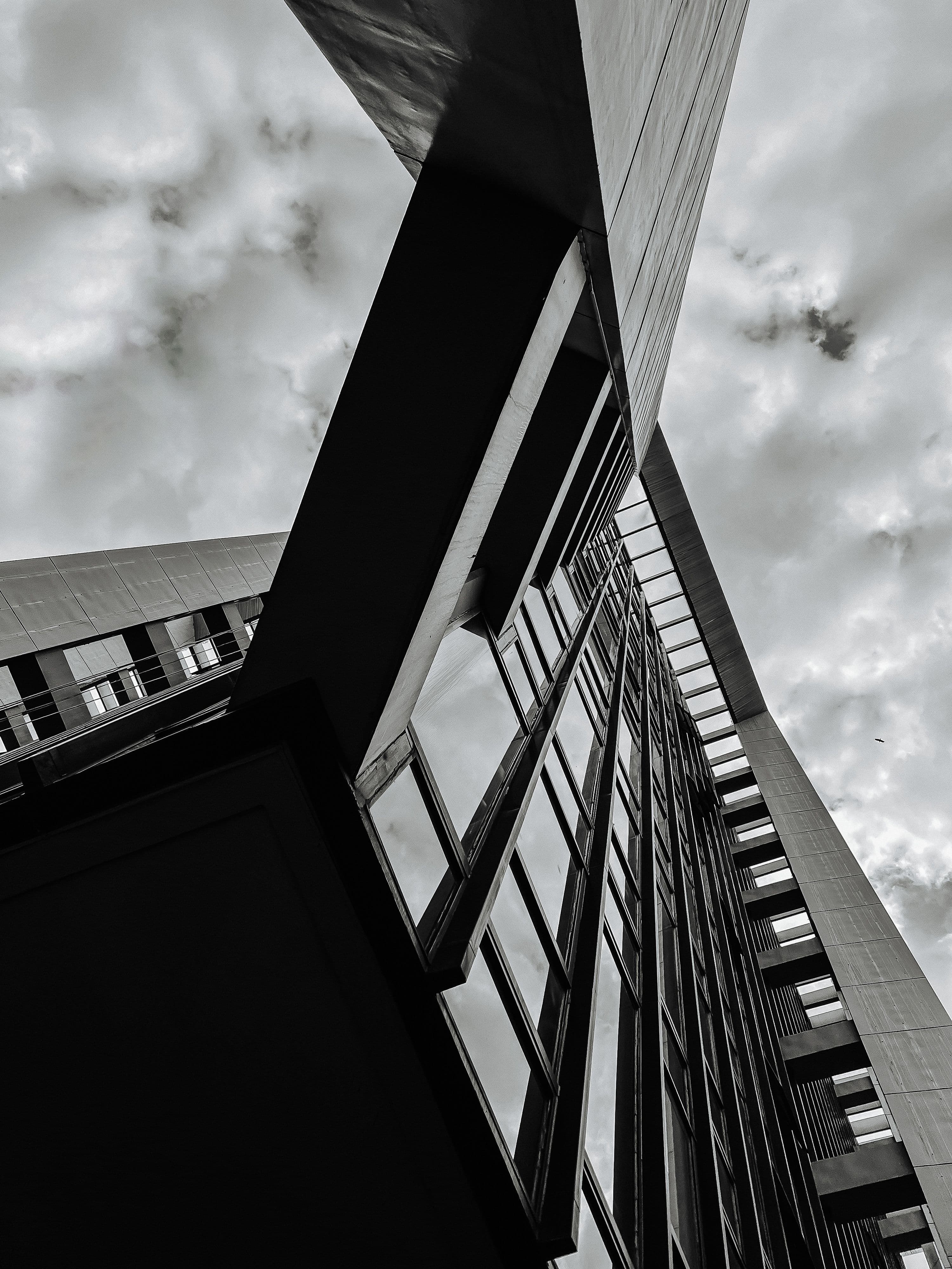 Tower facade against the sky