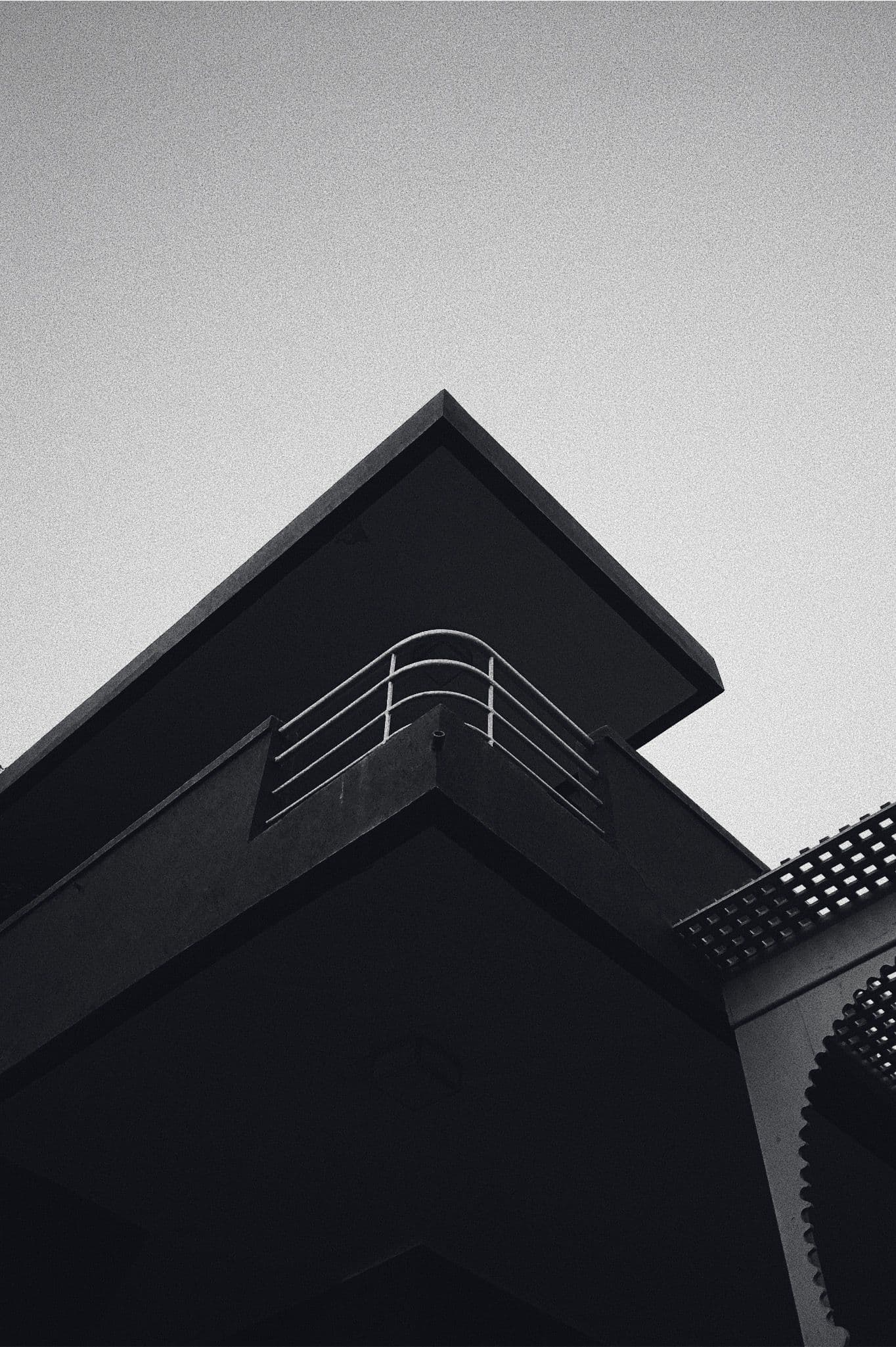 Tower corner against the sky